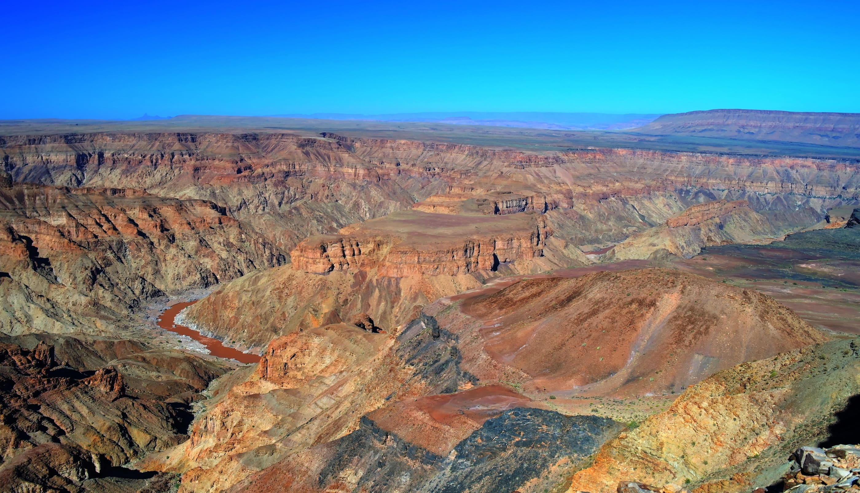 landscape of oldest in the Fish river Canyon, south Namibia