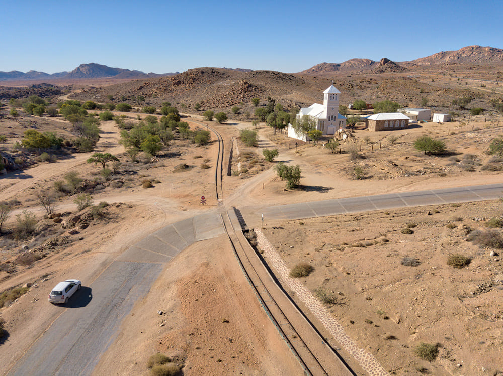 German Desert Village Aus in Southern Namibia taken in January 2018