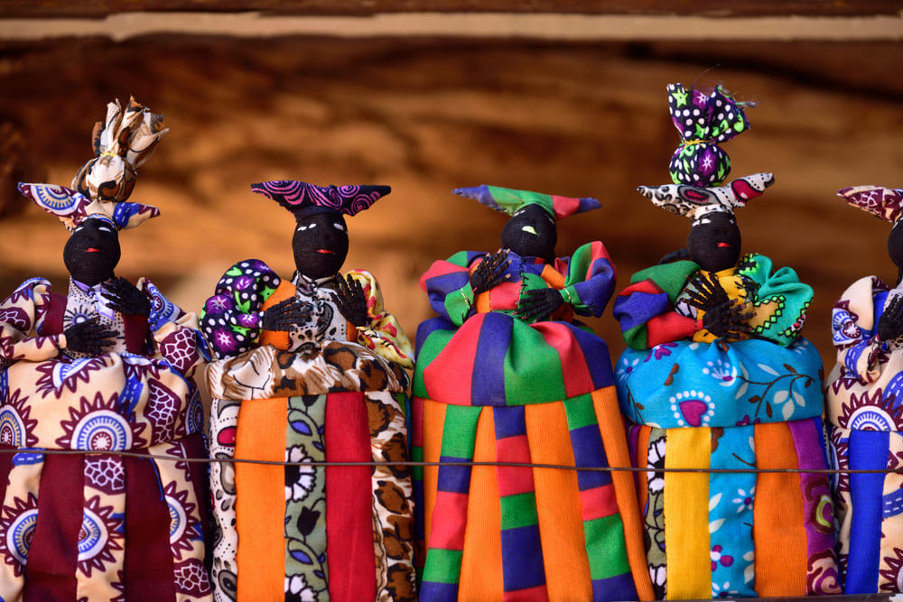 Herero dolls - popular handmade souvenir in Namibia