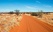 Piste dans le désert du Kalahari