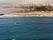 Aerial view on the coast in Namibia and historical districrts of the city Swakopmund in the Namib desert, Atlantic ocean, Africa